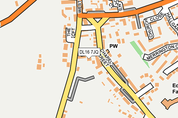DL16 7JQ map - OS OpenMap – Local (Ordnance Survey)