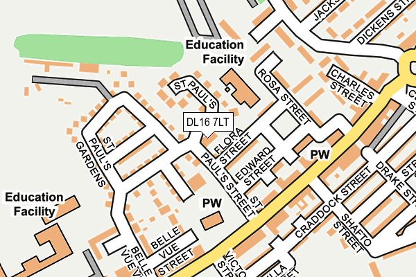 DL16 7LT map - OS OpenMap – Local (Ordnance Survey)