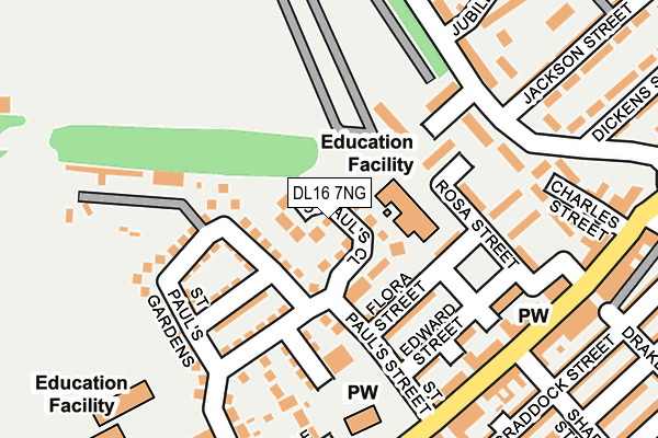 DL16 7NG map - OS OpenMap – Local (Ordnance Survey)