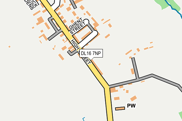 DL16 7NP map - OS OpenMap – Local (Ordnance Survey)