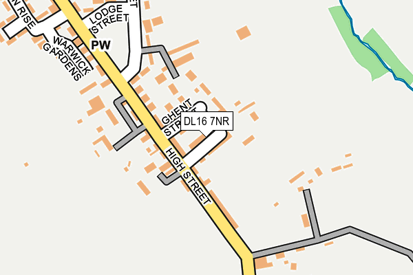 DL16 7NR map - OS OpenMap – Local (Ordnance Survey)