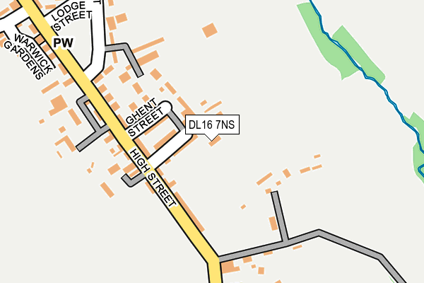 DL16 7NS map - OS OpenMap – Local (Ordnance Survey)