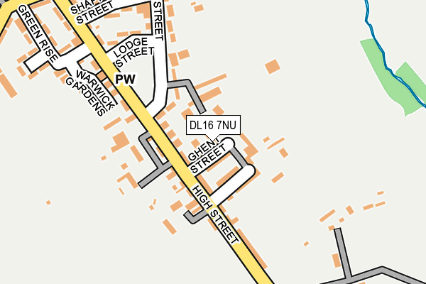 DL16 7NU map - OS OpenMap – Local (Ordnance Survey)