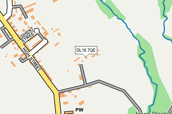 DL16 7QE map - OS OpenMap – Local (Ordnance Survey)