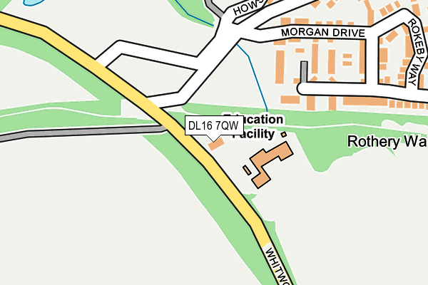 DL16 7QW map - OS OpenMap – Local (Ordnance Survey)