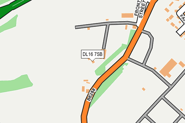 DL16 7SB map - OS OpenMap – Local (Ordnance Survey)
