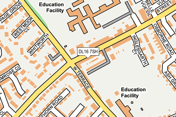 DL16 7SH map - OS OpenMap – Local (Ordnance Survey)
