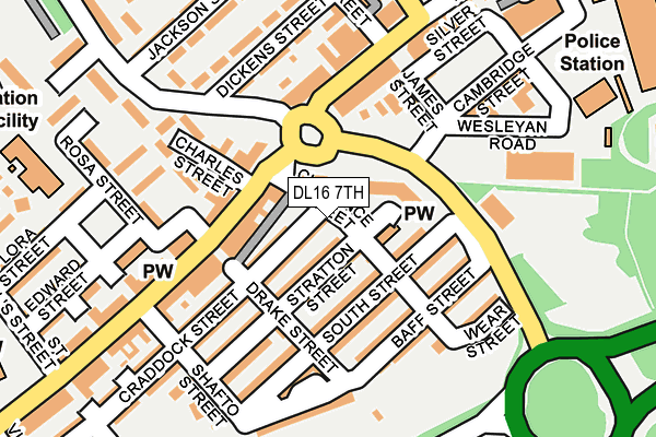 DL16 7TH map - OS OpenMap – Local (Ordnance Survey)