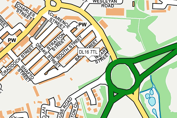 DL16 7TL map - OS OpenMap – Local (Ordnance Survey)