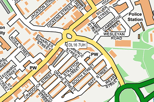 DL16 7UH map - OS OpenMap – Local (Ordnance Survey)