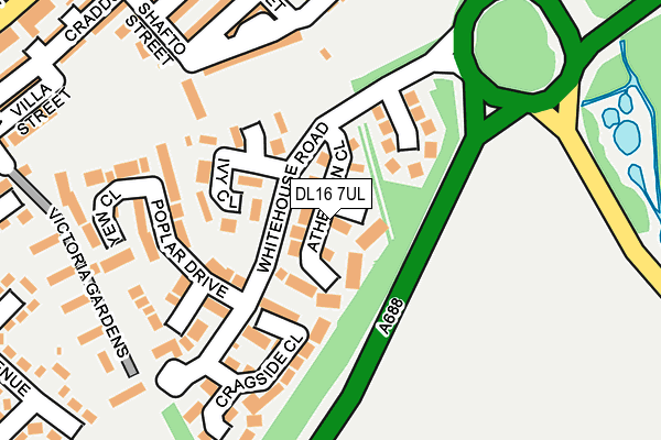 DL16 7UL map - OS OpenMap – Local (Ordnance Survey)