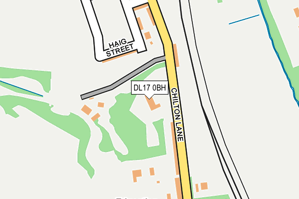 DL17 0BH map - OS OpenMap – Local (Ordnance Survey)