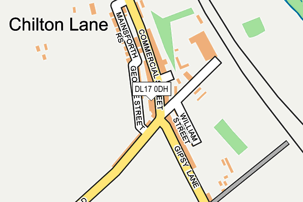 DL17 0DH map - OS OpenMap – Local (Ordnance Survey)