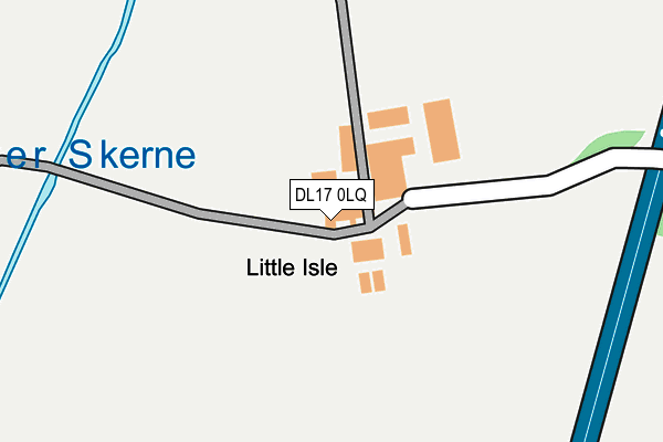DL17 0LQ map - OS OpenMap – Local (Ordnance Survey)