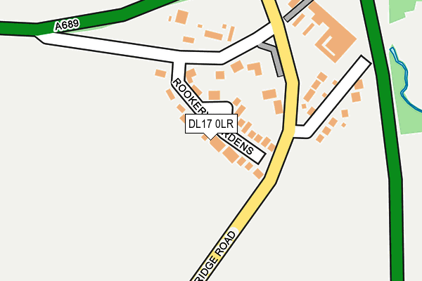 DL17 0LR map - OS OpenMap – Local (Ordnance Survey)