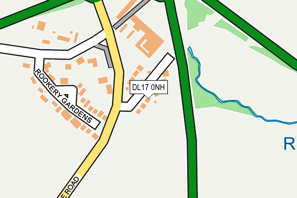 DL17 0NH map - OS OpenMap – Local (Ordnance Survey)