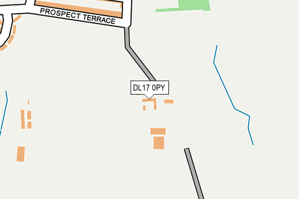 DL17 0PY map - OS OpenMap – Local (Ordnance Survey)