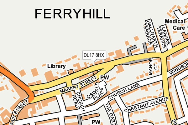 Map of FMH.CATERING LTD at local scale