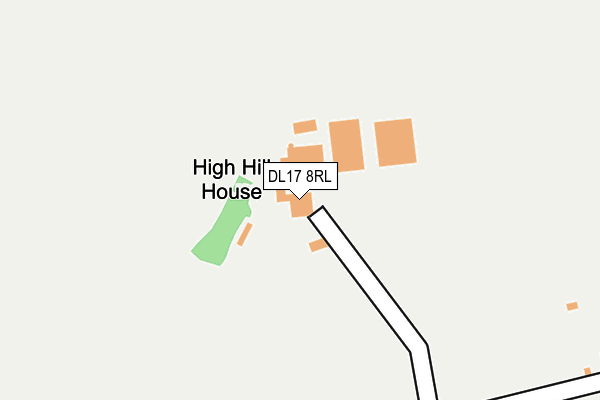 DL17 8RL map - OS OpenMap – Local (Ordnance Survey)