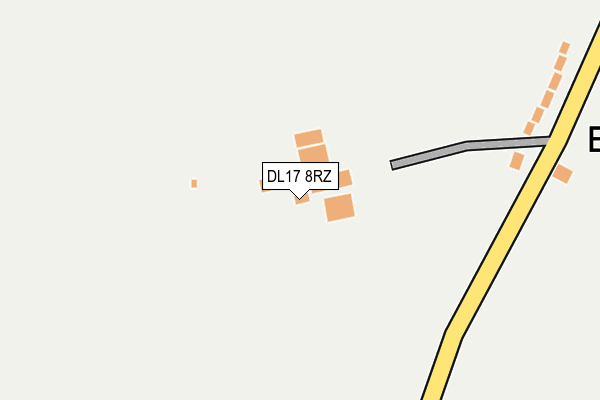 DL17 8RZ map - OS OpenMap – Local (Ordnance Survey)