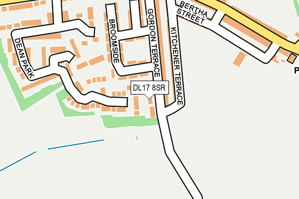 DL17 8SR map - OS OpenMap – Local (Ordnance Survey)