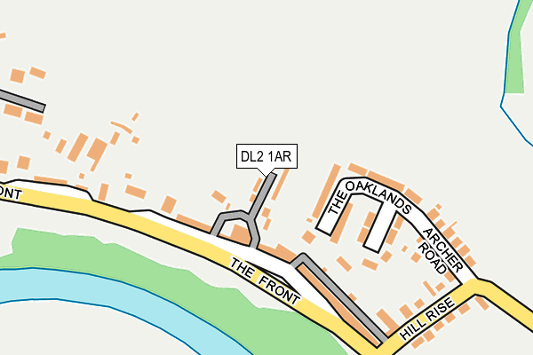DL2 1AR map - OS OpenMap – Local (Ordnance Survey)