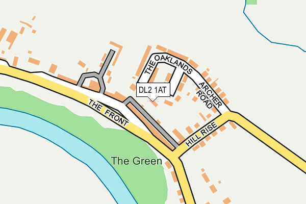 DL2 1AT map - OS OpenMap – Local (Ordnance Survey)