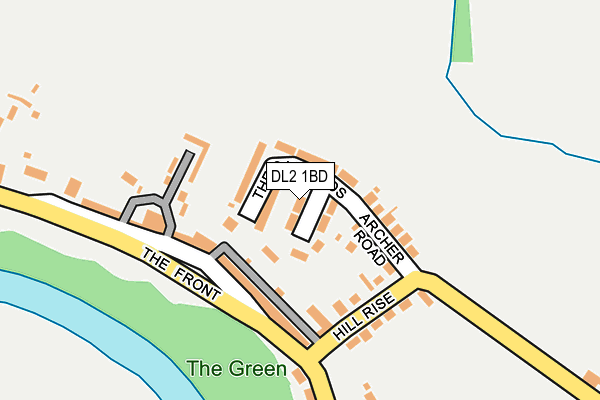 DL2 1BD map - OS OpenMap – Local (Ordnance Survey)