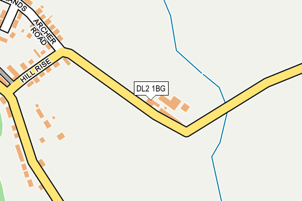 DL2 1BG map - OS OpenMap – Local (Ordnance Survey)