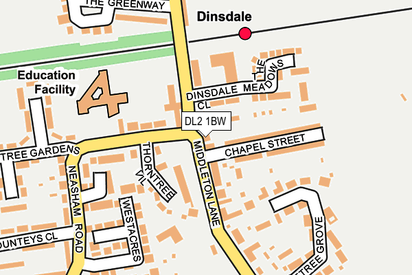 Map of SEDGEFIELD DENTAL CARE LIMITED at local scale
