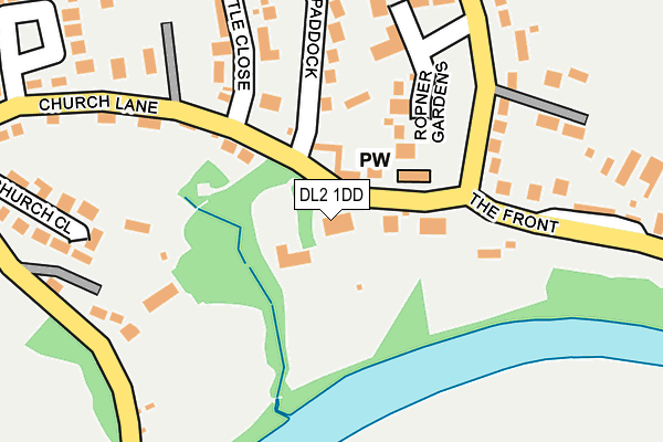 DL2 1DD map - OS OpenMap – Local (Ordnance Survey)