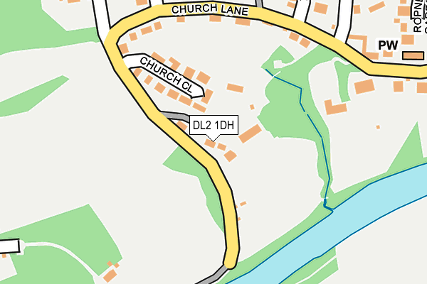 DL2 1DH map - OS OpenMap – Local (Ordnance Survey)