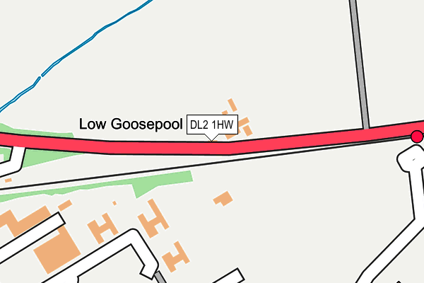 DL2 1HW map - OS OpenMap – Local (Ordnance Survey)