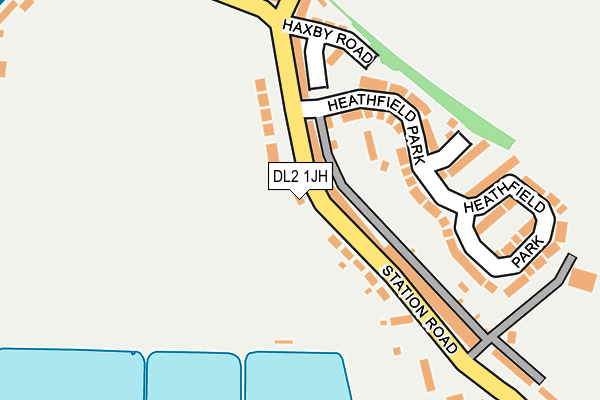 DL2 1JH map - OS OpenMap – Local (Ordnance Survey)