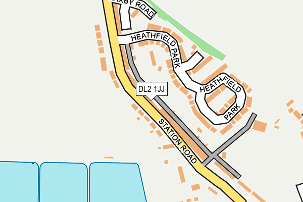 DL2 1JJ map - OS OpenMap – Local (Ordnance Survey)