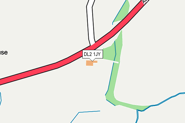 DL2 1JY map - OS OpenMap – Local (Ordnance Survey)