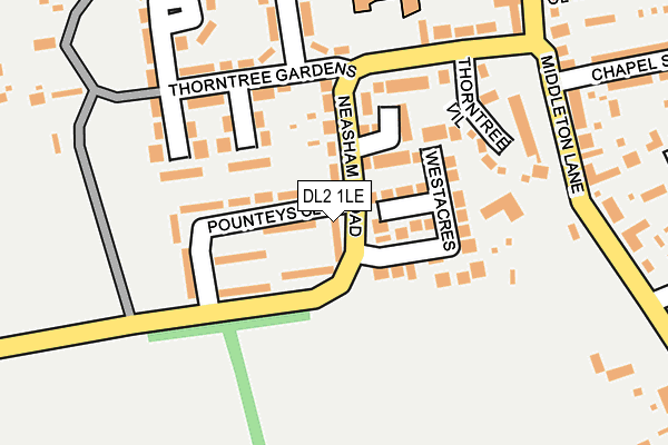 DL2 1LE map - OS OpenMap – Local (Ordnance Survey)