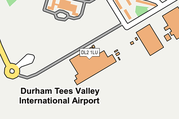 DL2 1LU map - OS OpenMap – Local (Ordnance Survey)