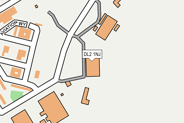 DL2 1NJ map - OS OpenMap – Local (Ordnance Survey)
