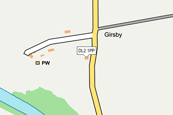 DL2 1PP map - OS OpenMap – Local (Ordnance Survey)