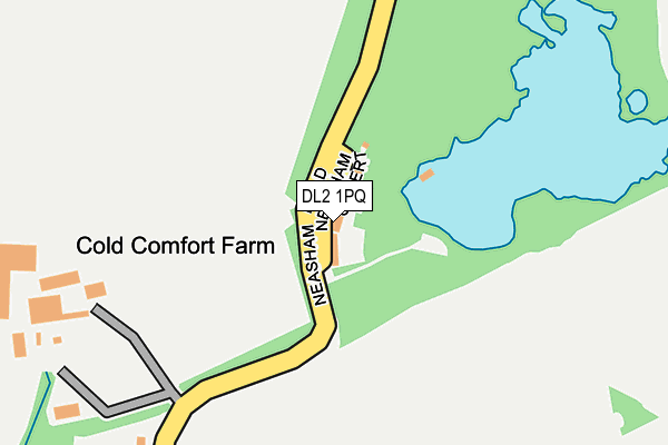 DL2 1PQ map - OS OpenMap – Local (Ordnance Survey)