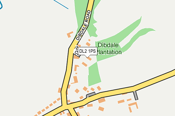 DL2 1PS map - OS OpenMap – Local (Ordnance Survey)