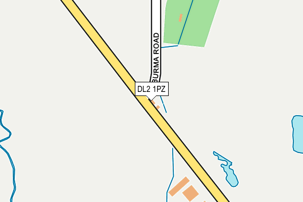 DL2 1PZ map - OS OpenMap – Local (Ordnance Survey)