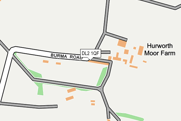 DL2 1QF map - OS OpenMap – Local (Ordnance Survey)