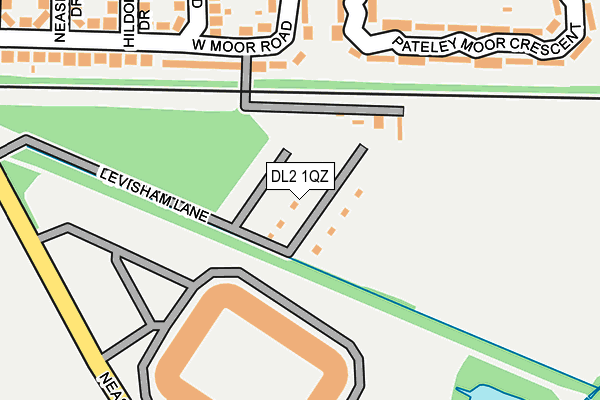 DL2 1QZ map - OS OpenMap – Local (Ordnance Survey)