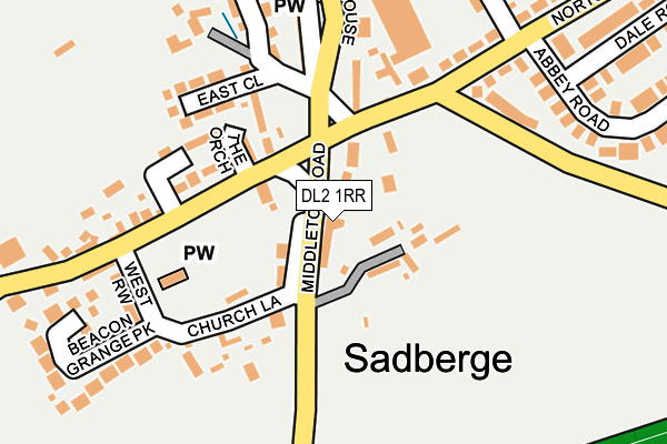 Map of SADBERGE RENEWABLE ENERGY LIMITED at local scale