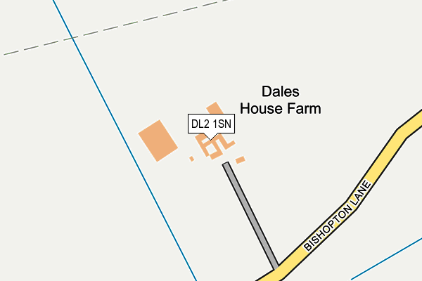 DL2 1SN map - OS OpenMap – Local (Ordnance Survey)