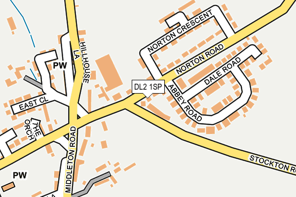 DL2 1SP map - OS OpenMap – Local (Ordnance Survey)