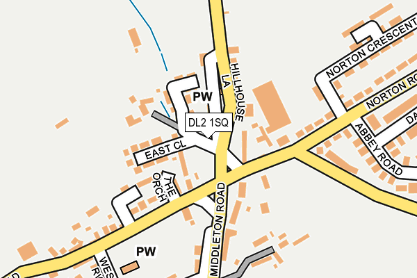 DL2 1SQ map - OS OpenMap – Local (Ordnance Survey)