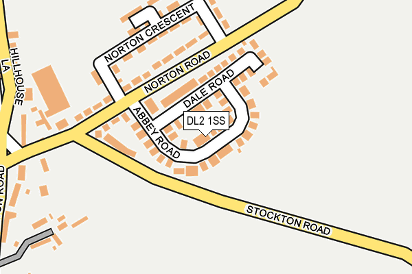 DL2 1SS map - OS OpenMap – Local (Ordnance Survey)
